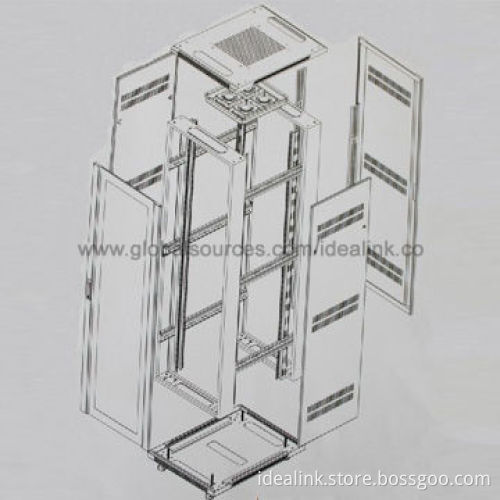 Customized Network Server Cabinets, Made of SPCC Quality Cold-rolled Steel